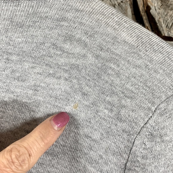 LINE Heathered grey waterfall 3/4 sleeve cardigan - Picture 4 of 4